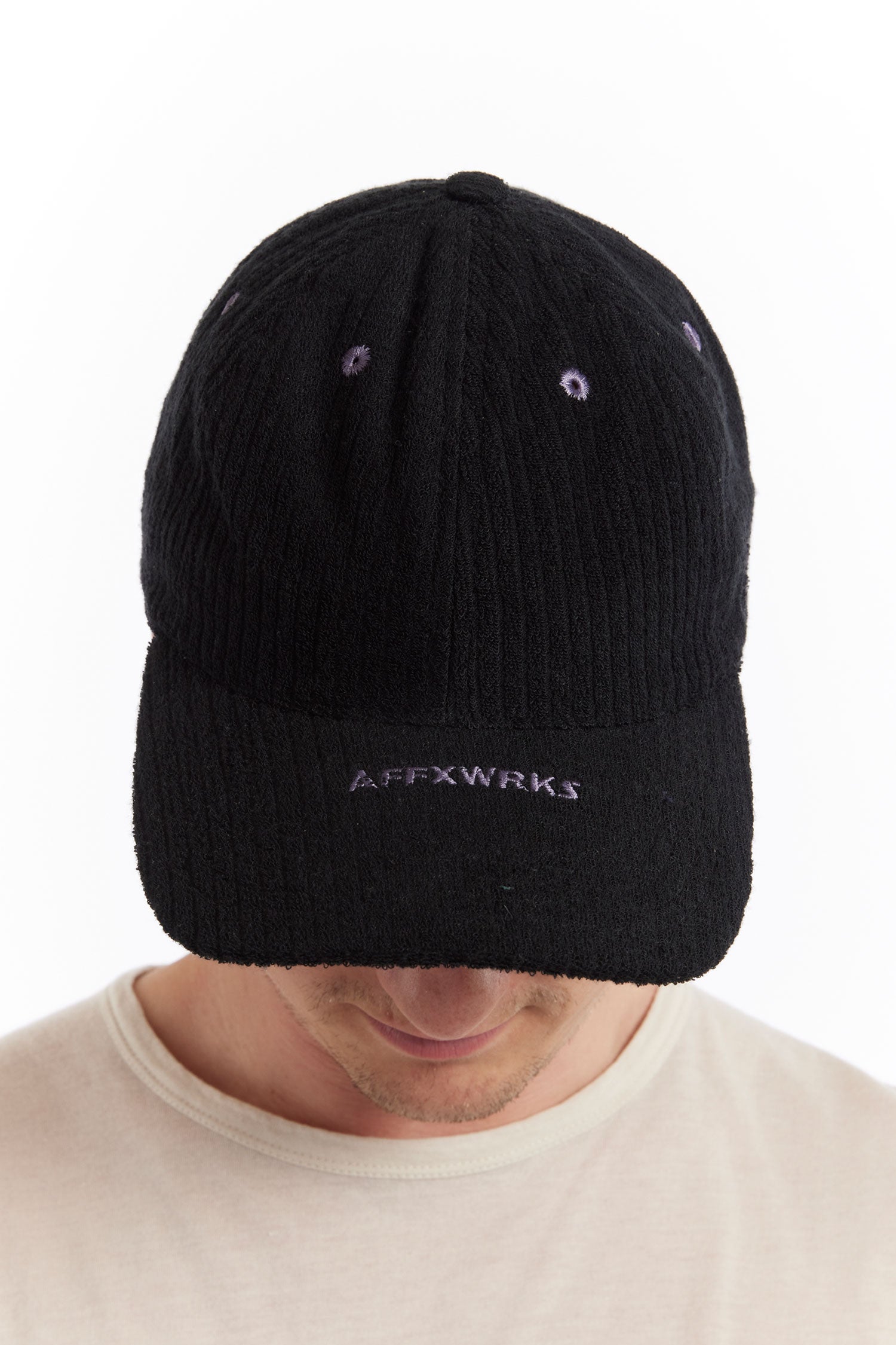 The AFFXWRKS - BRIM LOGO CAP  available online with global shipping, and in PAM Stores Melbourne and Sydney.