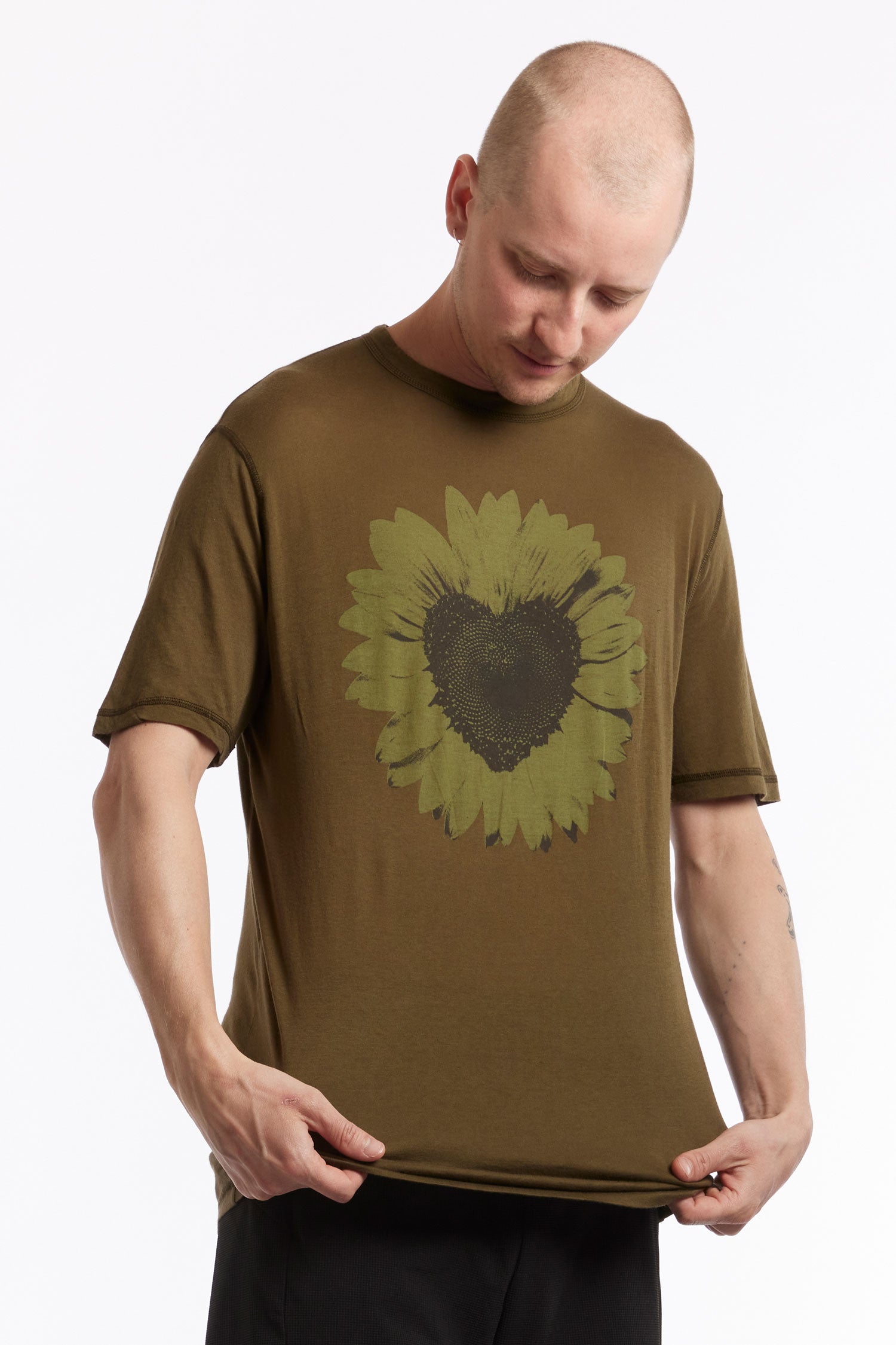 The AFFXWRKS - FLORA TEE OLIVE available online with global shipping, and in PAM Stores Melbourne and Sydney.