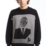 The AGENT KNIT SWEATER BLACK available online with global shipping, and in PAM Stores Melbourne and Sydney.