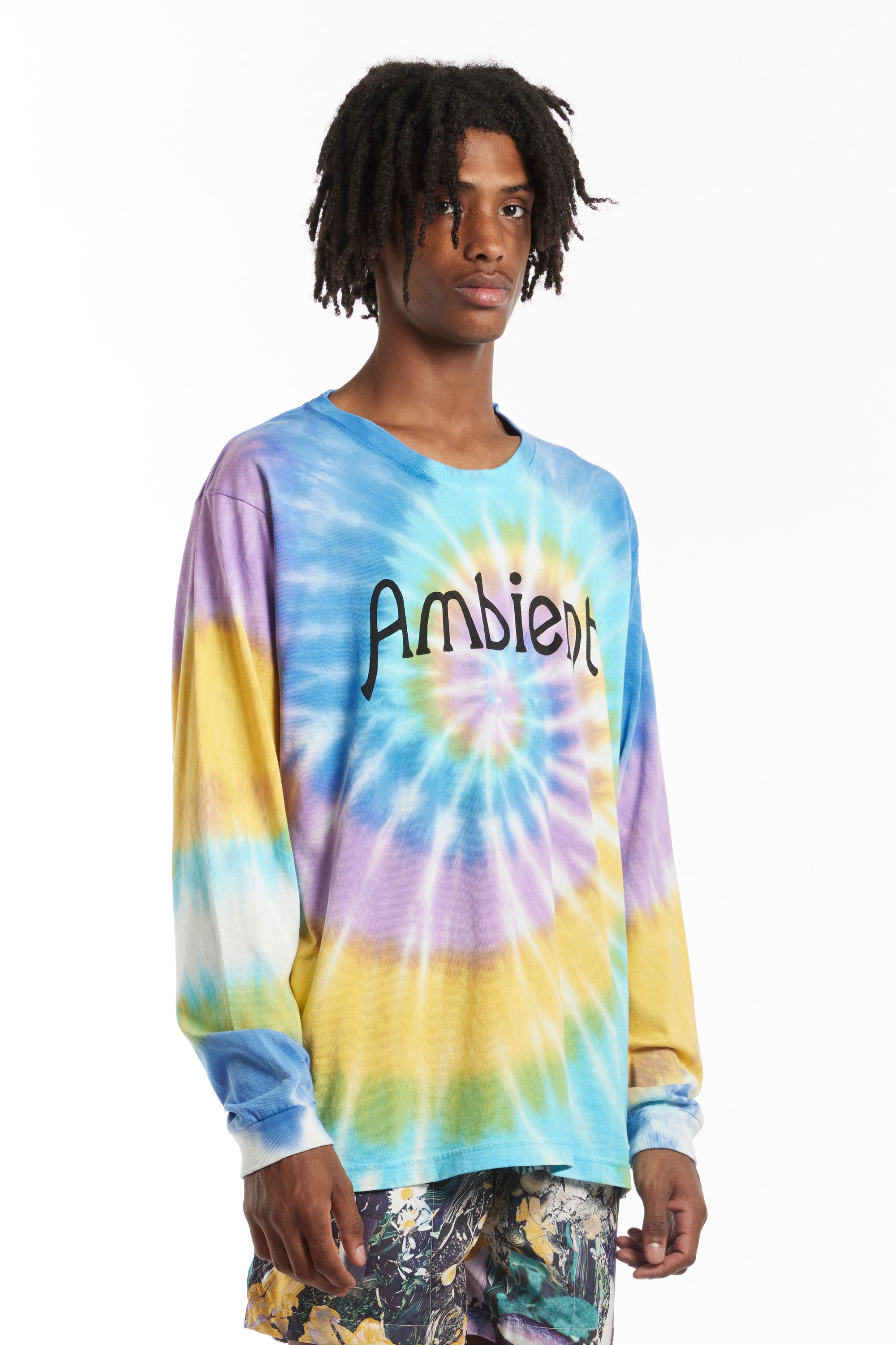 The GOOD MORNING TAPES - AMBIENT TIE DYE LS TEE  available online with global shipping, and in PAM Stores Melbourne and Sydney.
