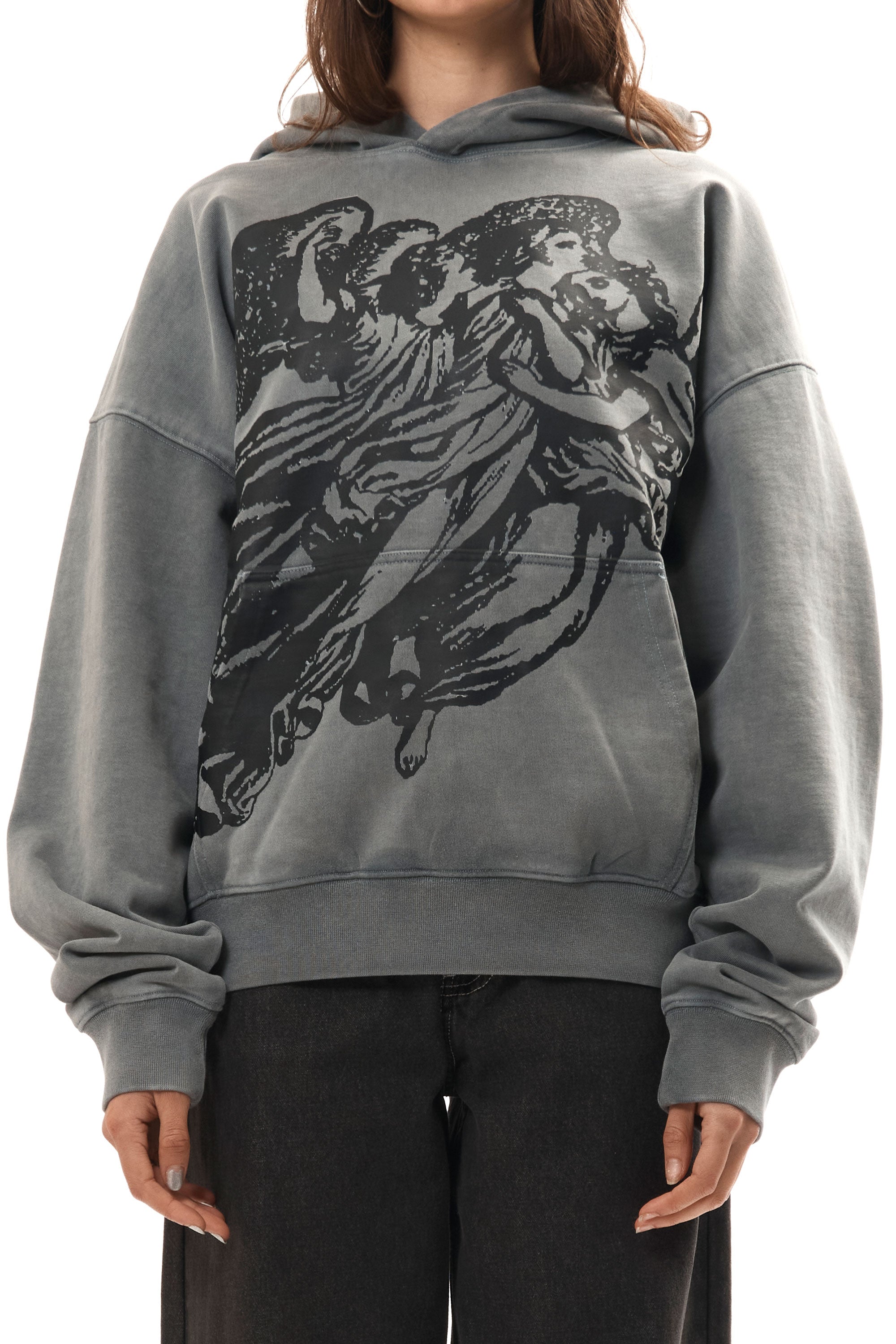 The Angels Hoodie Black Wash available online with global shipping, and in PAM Stores Melbourne and Sydney.