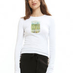 The Asparagus Longsleeve Tee available online with global shipping, and in PAM Stores Melbourne and Sydney.