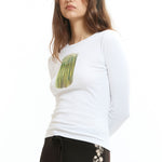 The Asparagus Longsleeve Tee available online with global shipping, and in PAM Stores Melbourne and Sydney.