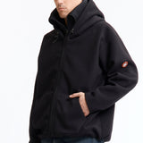 The ATTACHED HOOD FLEECE ZIP UP available online with global shipping, and in PAM Stores Melbourne and Sydney.