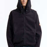 The ATTACHED HOOD FLEECE ZIP UP available online with global shipping, and in PAM Stores Melbourne and Sydney.