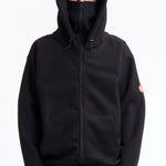 The ATTACHED HOOD FLEECE ZIP UP available online with global shipping, and in PAM Stores Melbourne and Sydney.
