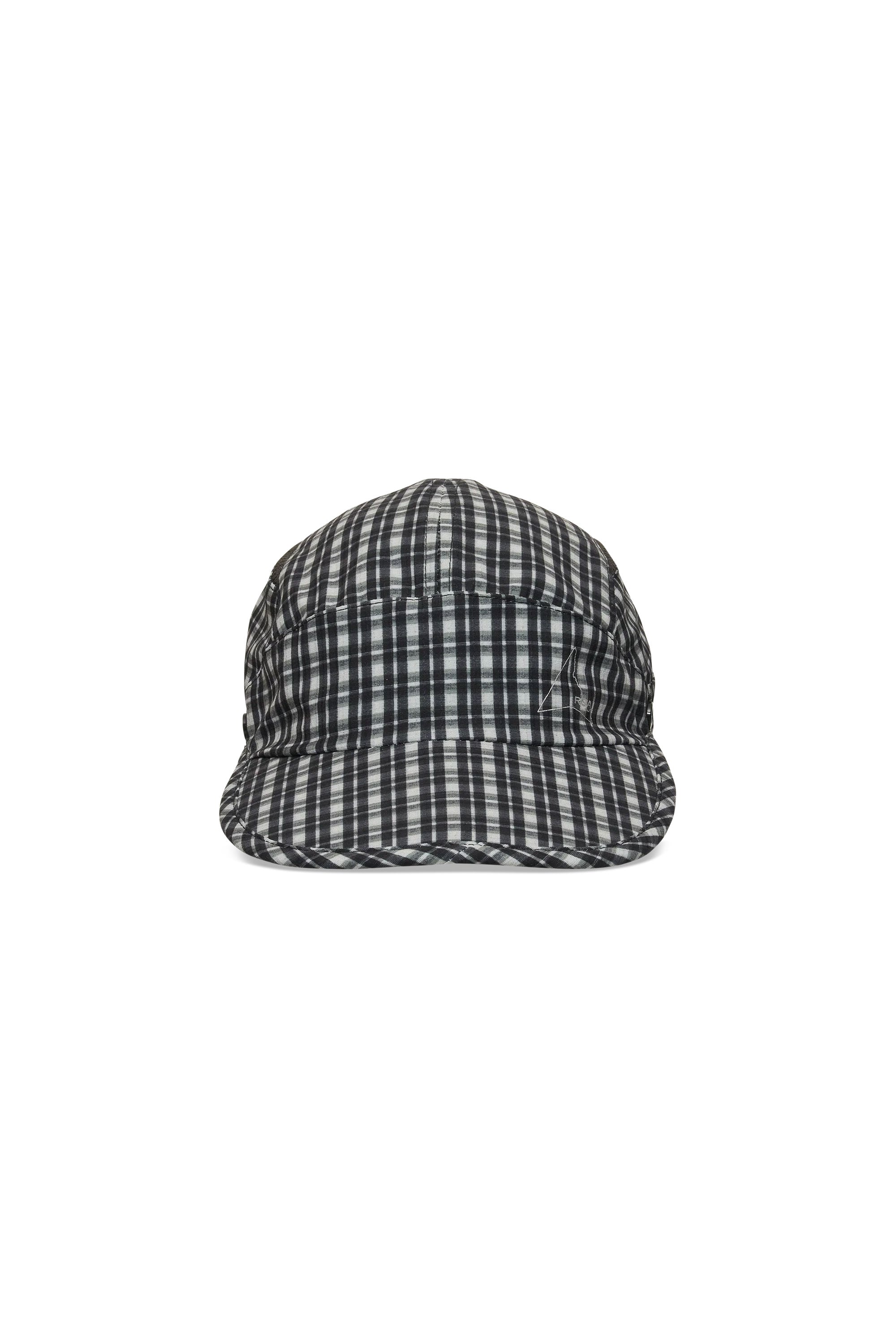The Aair Floweave Printed Check Desert Cap Anthracite available online with global shipping, and in PAM Stores Melbourne and Sydney.