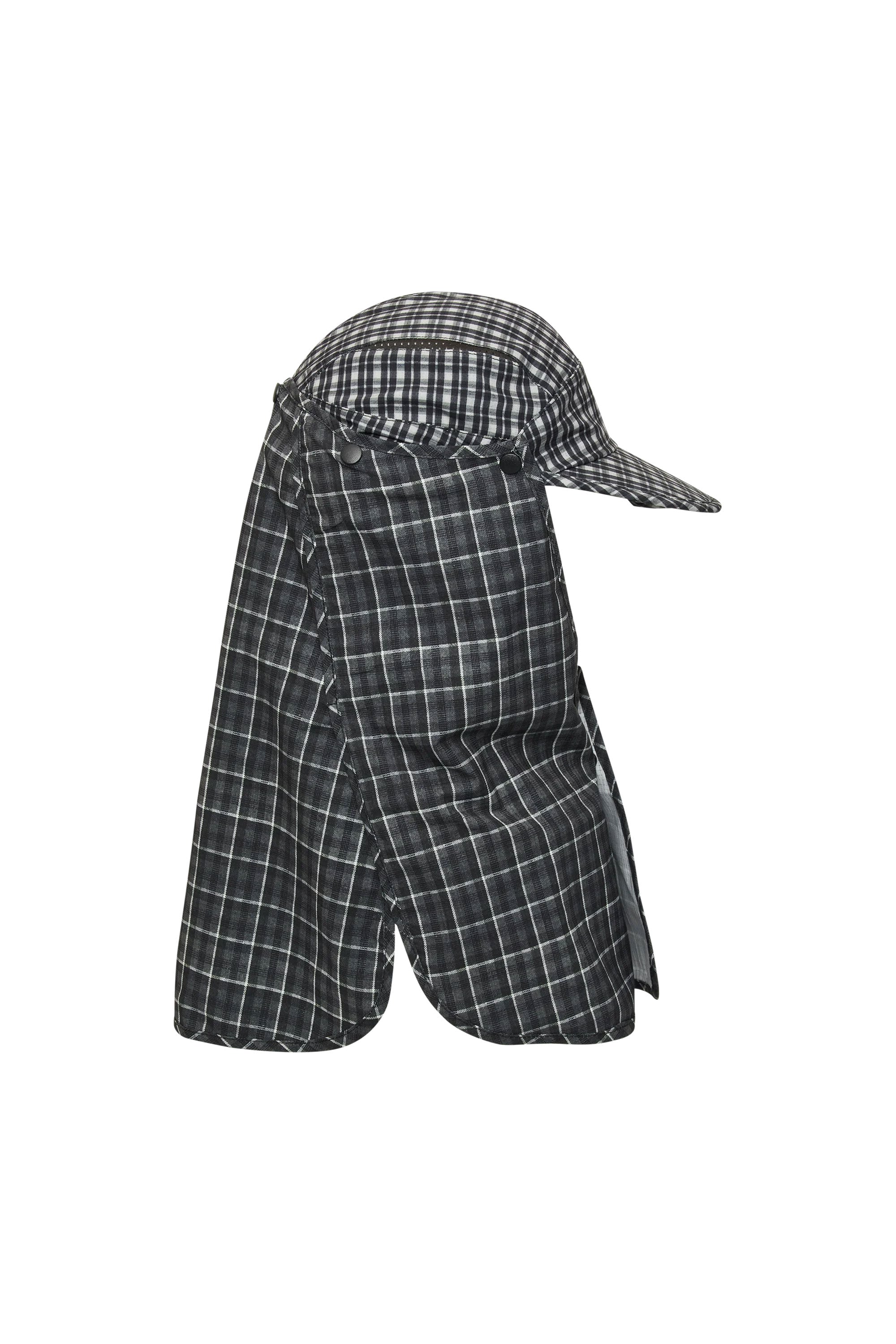 The Aair Floweave Printed Check Desert Cap Anthracite available online with global shipping, and in PAM Stores Melbourne and Sydney.