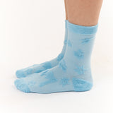 TEXTURE GESTURES SOCKS - BABY BLUE