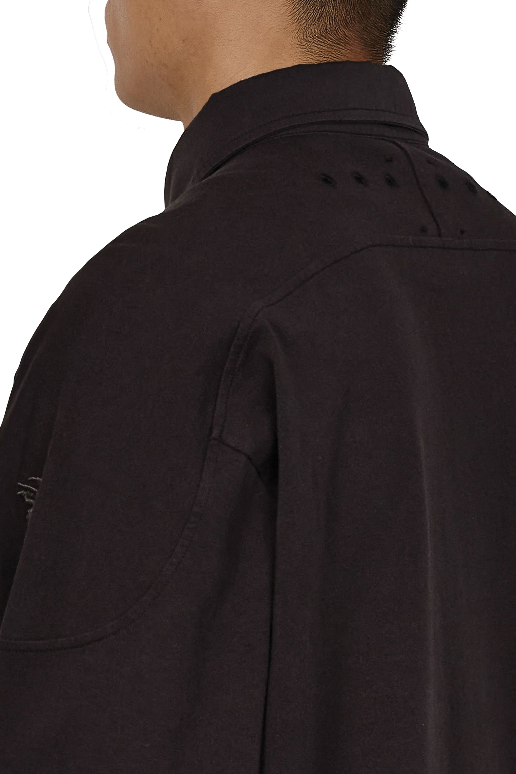The Astrio Long Sleeve Polo Washed Black available online with global shipping, and in PAM Stores Melbourne and Sydney.