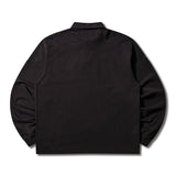 The Astrio Long Sleeve Polo Washed Black available online with global shipping, and in PAM Stores Melbourne and Sydney.