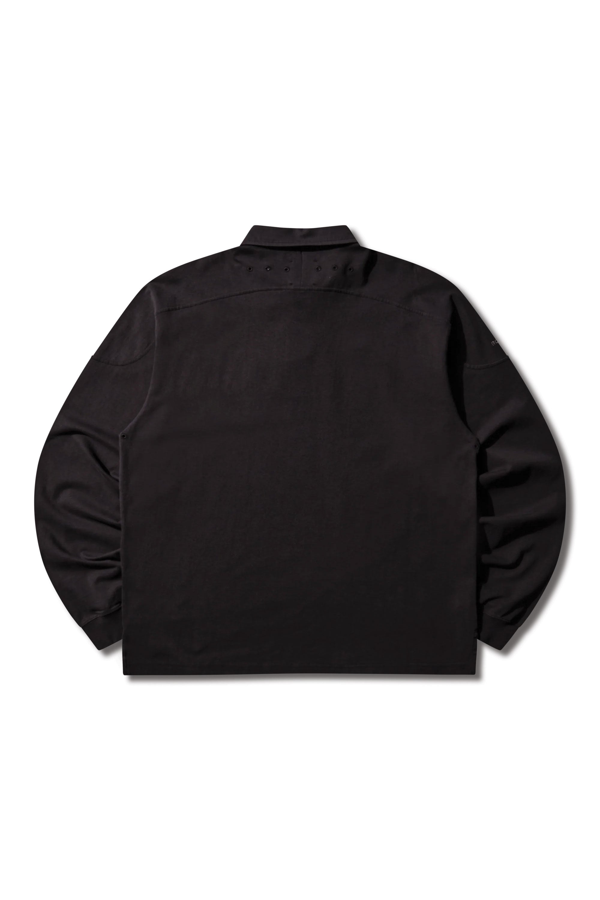 The Astrio Long Sleeve Polo Washed Black available online with global shipping, and in PAM Stores Melbourne and Sydney.