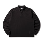 The Astrio Long Sleeve Polo Washed Black available online with global shipping, and in PAM Stores Melbourne and Sydney.