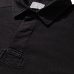 The Astrio Long Sleeve Polo Washed Black available online with global shipping, and in PAM Stores Melbourne and Sydney.