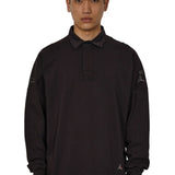 The Astrio Long Sleeve Polo Washed Black available online with global shipping, and in PAM Stores Melbourne and Sydney.