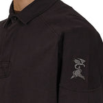 The Astrio Long Sleeve Polo Washed Black available online with global shipping, and in PAM Stores Melbourne and Sydney.