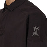 The Astrio Long Sleeve Polo Washed Black available online with global shipping, and in PAM Stores Melbourne and Sydney.