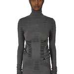 The Aune Dryarn Seamless Knit Top Grey available online with global shipping, and in PAM Stores Melbourne and Sydney.