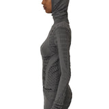 The Aune Dryarn Seamless Knit Top Grey available online with global shipping, and in PAM Stores Melbourne and Sydney.