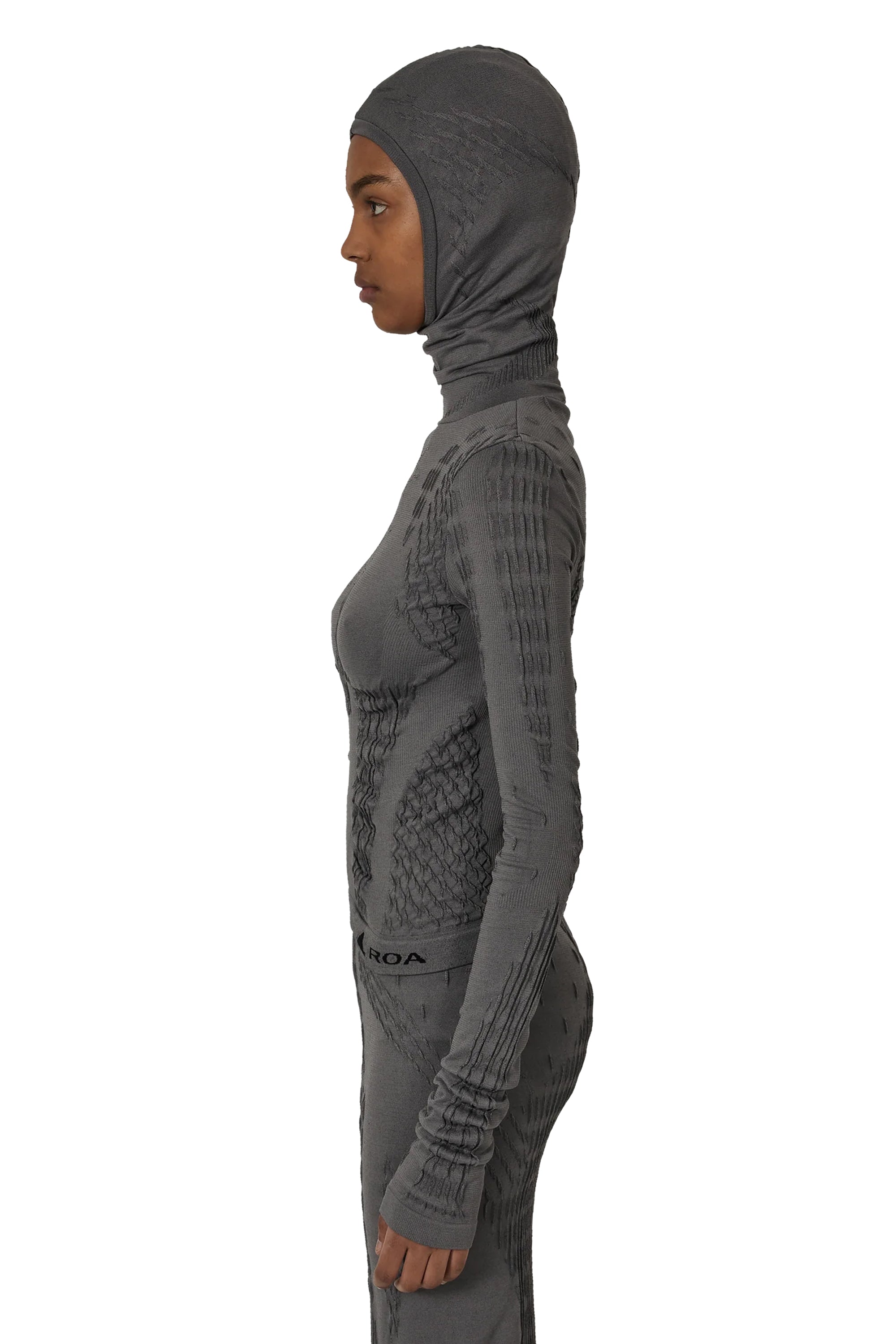 The Aune Dryarn Seamless Knit Top Grey available online with global shipping, and in PAM Stores Melbourne and Sydney.