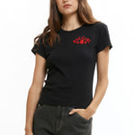 The B-Girl Womens Tee Black available online with global shipping, and in PAM Stores Melbourne and Sydney.