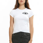 The B-Girl Womens Tee White available online with global shipping, and in PAM Stores Melbourne and Sydney.