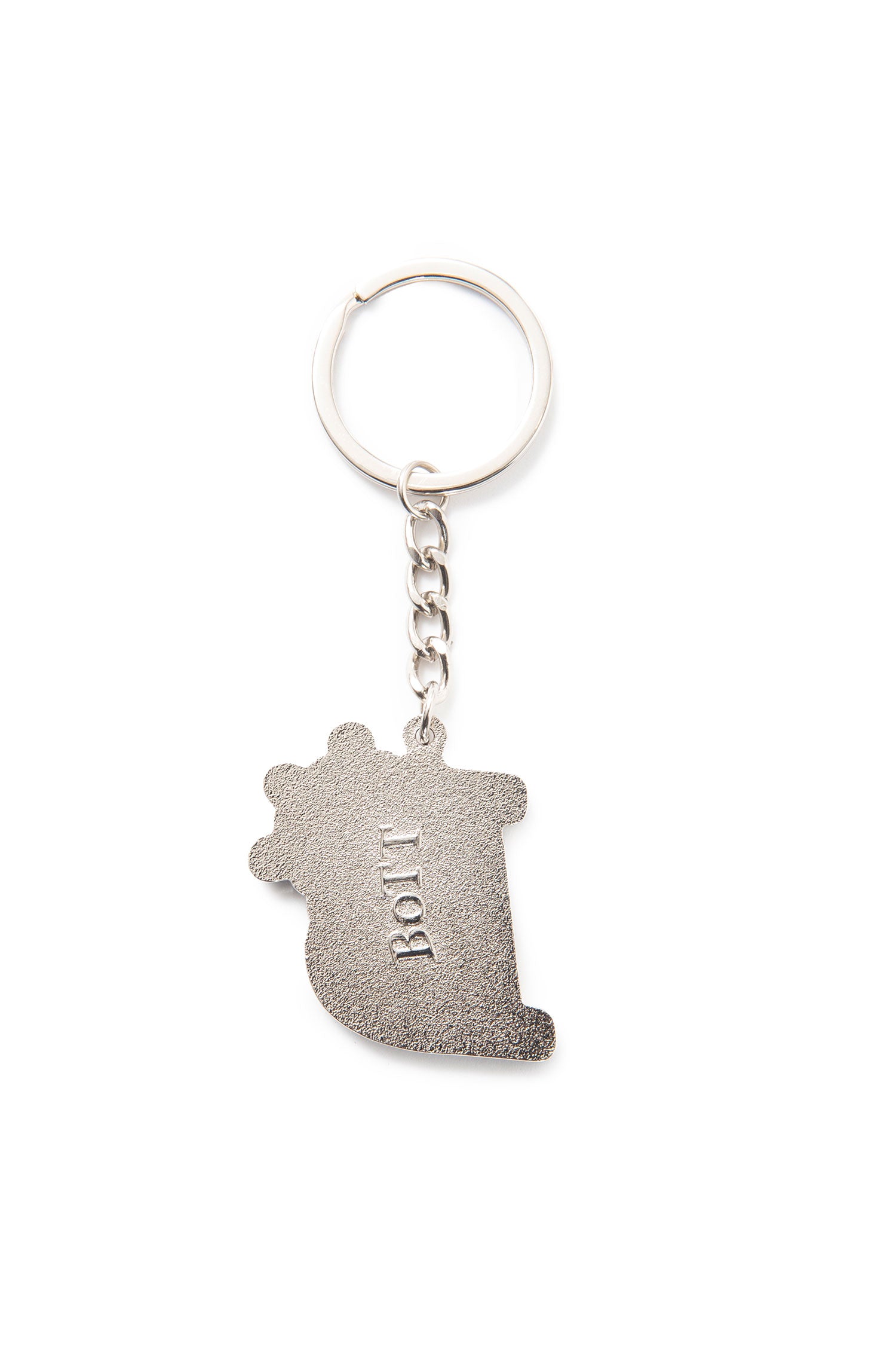 The B LOGO KEYCHAIN SILVER  available online with global shipping, and in PAM Stores Melbourne and Sydney.