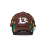 The B RACING CAP BROWN  available online with global shipping, and in PAM Stores Melbourne and Sydney.