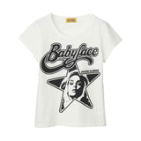 The HYSTERIC BABYFACE STAR T-Shirt White available online with global shipping, and in PAM Stores Melbourne and Sydney.
