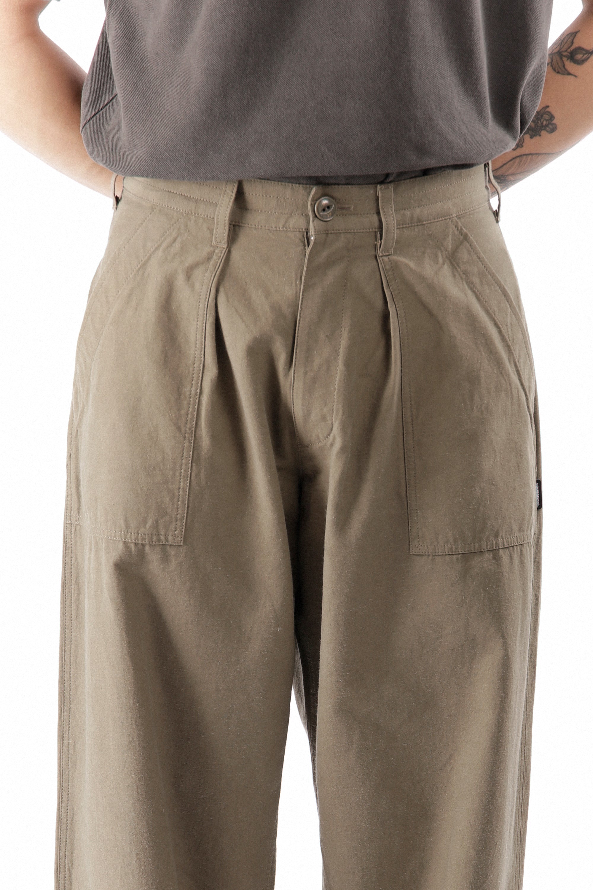 The WIDE BAKER PANTS WOVEN PANTS OLIVE DRAB available online with global shipping, and in PAM Stores Melbourne and Sydney.