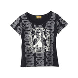 BANANA GIRL Crop T-shirt Black