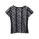 BANANA GIRL Crop T-shirt Black