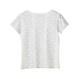 The BANANA GIRL Crop T-shirt White available online with global shipping, and in PAM Stores Melbourne and Sydney.