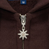 BANG! Logo Zip Hoodie Brown