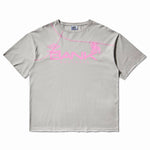 The Bank Holiday Tee Light Grey Hot Pink available online with global shipping, and in PAM Stores Melbourne and Sydney.