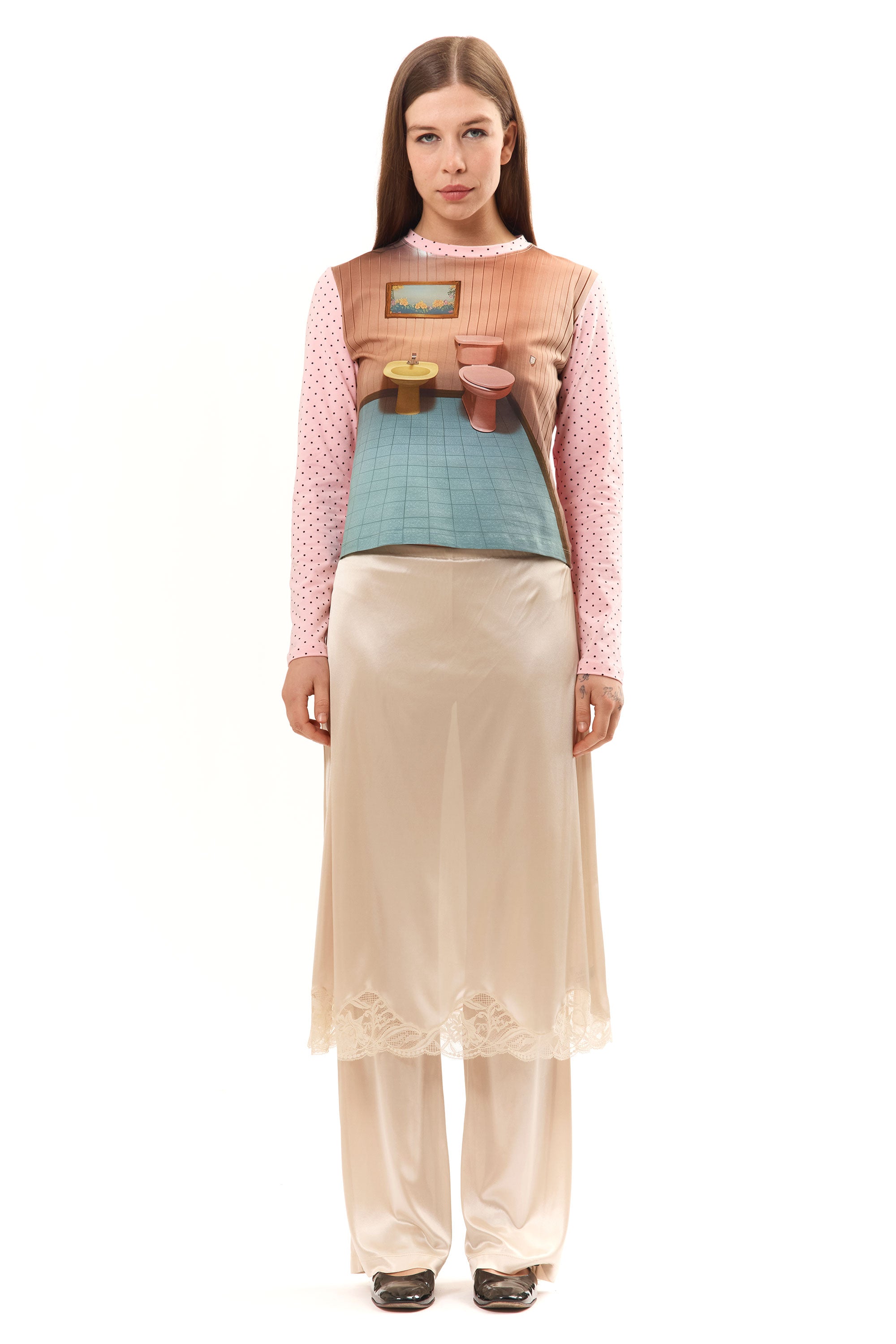 The BATHROOM T-SHIRT available online with global shipping, and in PAM Stores Melbourne and Sydney.