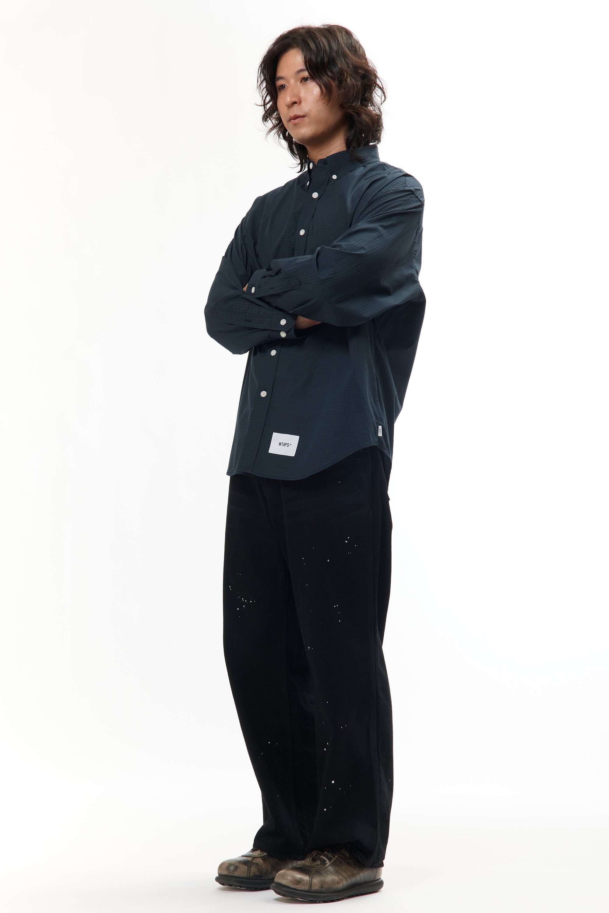 The BD 07 LS SHIRT COTTON BROADCLOTH GREEN available online with global shipping, and in PAM Stores Melbourne and Sydney.