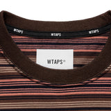 BDY 01 LS STRIPE TEE BROWN