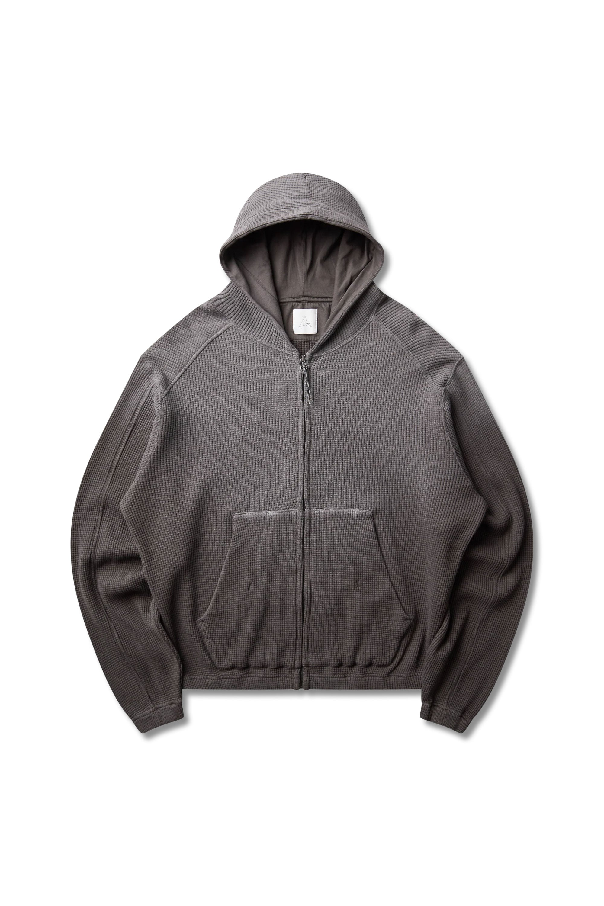 The Bee Sun Faded Organic Waffle Zip Up Hoodie Graphite available online with global shipping, and in PAM Stores Melbourne and Sydney.