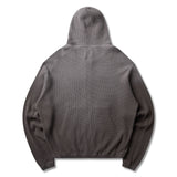 The Bee Sun Faded Organic Waffle Zip Up Hoodie Graphite available online with global shipping, and in PAM Stores Melbourne and Sydney.