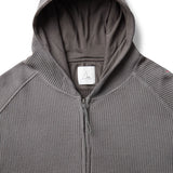 The Bee Sun Faded Organic Waffle Zip Up Hoodie Graphite available online with global shipping, and in PAM Stores Melbourne and Sydney.