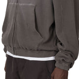 The Bee Sun Faded Organic Waffle Zip Up Hoodie Graphite available online with global shipping, and in PAM Stores Melbourne and Sydney.