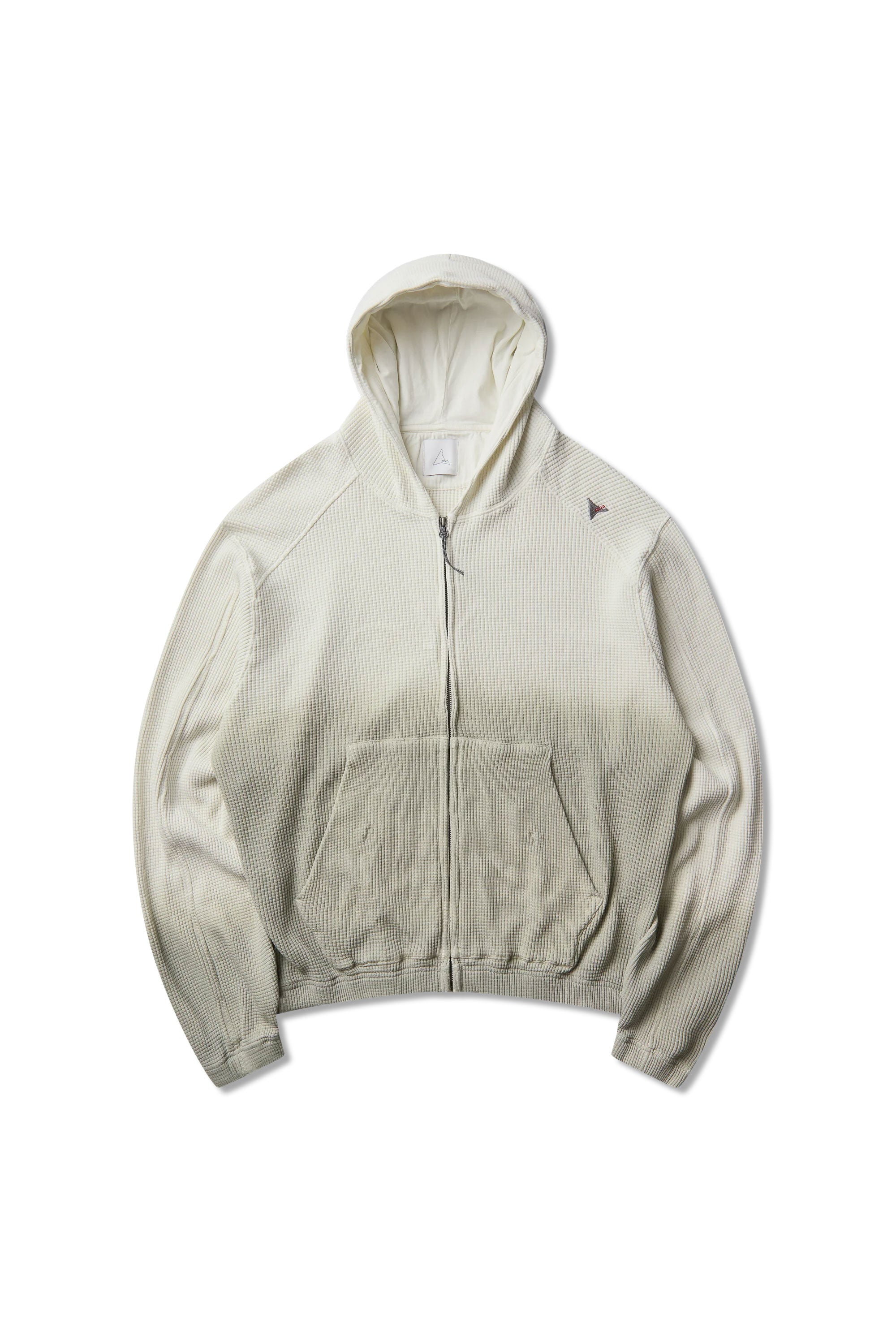 The Bee Sun Faded Organic Waffle Zip Up Hoodie Dirty White available online with global shipping, and in PAM Stores Melbourne and Sydney.