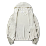 The Bee Sun Faded Organic Waffle Zip Up Hoodie Dirty White available online with global shipping, and in PAM Stores Melbourne and Sydney.