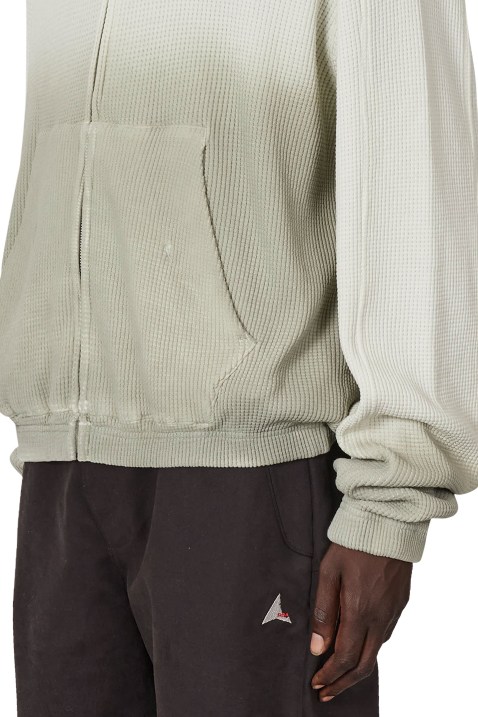 The Bee Sun Faded Organic Waffle Zip Up Hoodie Dirty White available online with global shipping, and in PAM Stores Melbourne and Sydney.