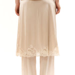 The BEIGE LINGERIE TROUSER available online with global shipping, and in PAM Stores Melbourne and Sydney.