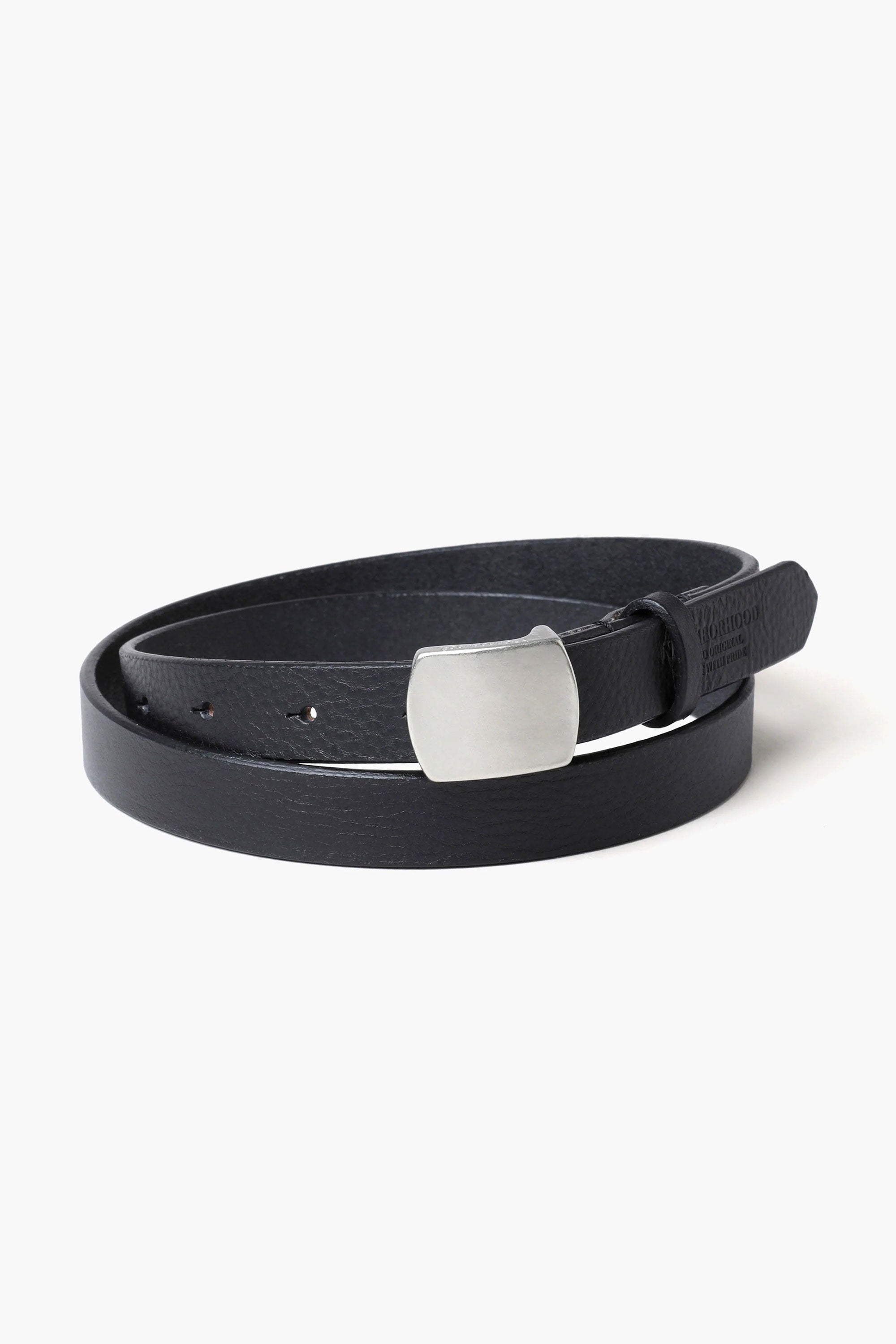 The LEATHER BELT NARROW BLACK available online with global shipping, and in PAM Stores Melbourne and Sydney.