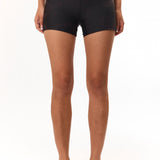 The Floral Bike Short Black Dark Purple available online with global shipping, and in PAM Stores Melbourne and Sydney.