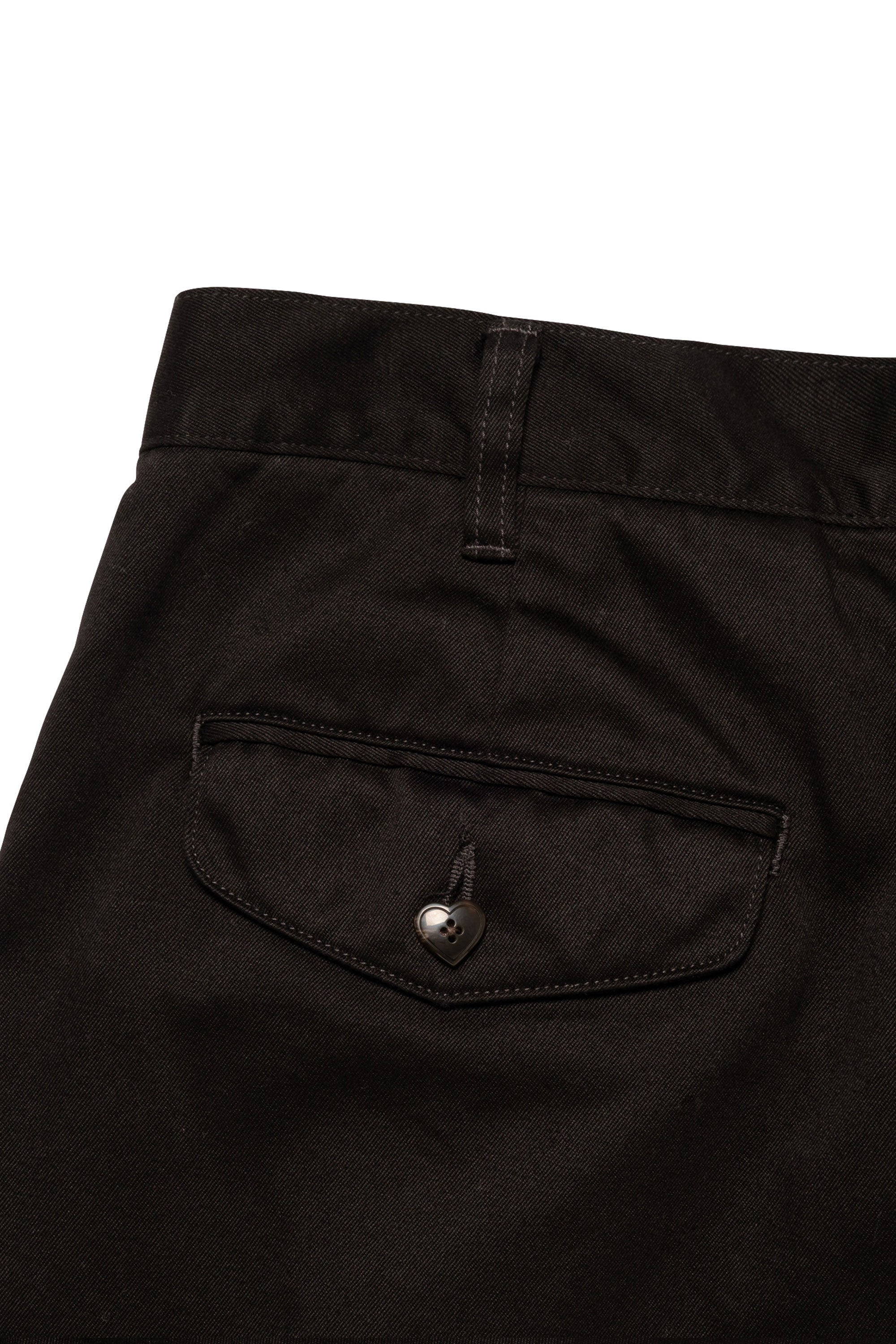 The WIDE CHINO PANTS BLACK available online with global shipping, and in PAM Stores Melbourne and Sydney.