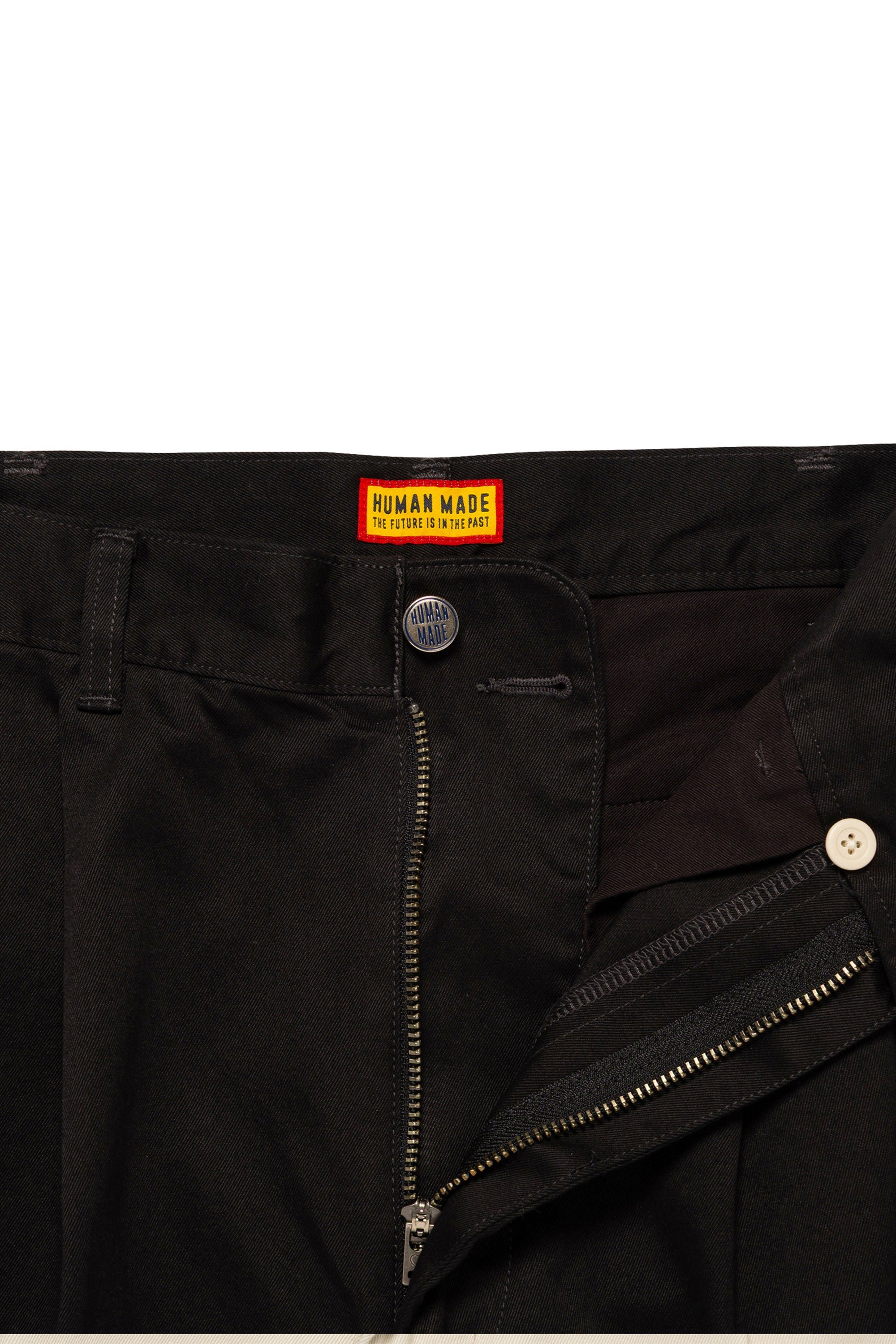 The WIDE CHINO PANTS BLACK available online with global shipping, and in PAM Stores Melbourne and Sydney.